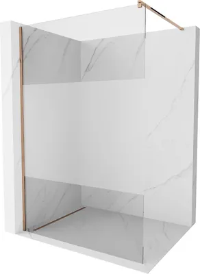 Immagine prodotto di Mexen Kioto parete doccia Walk-in 70 x 200 cm, trasparente/brina 8 mm, oro rosa - 800-070-101-60-35