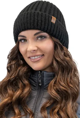 Immagine prodotto di Cappello invernale da donna Vivisence Cappello classico a maglia Stile perfetto Polsino lavorato a maglia Caldo filato a coste Ideale per le giornate invernali fredde Inverno Autunno Modello 70104, Nero, Taglia unica