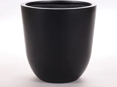 Produktbild von Elegant Einrichten | Pflanzkübel | Fiberglas | rund konisch | D40xH40cm | elegant schwarz-matt.