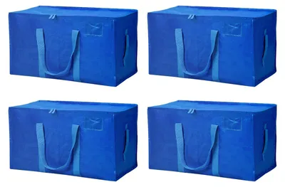 Productafbeelding van 4 stuks opbergtassen XXL, 90 l, sterke verhuiszakken