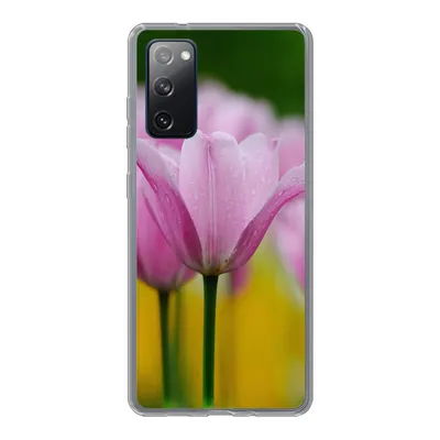 Produktbild von MuchoWow® Handyhülle Schutzhülle Hülle für Samsung Galaxy S20 FE Blumen - Tulpen - Rosa Silikon Softcase Handy Hülle - Abdeckung