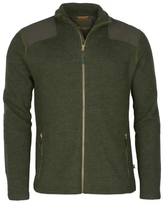 Produktbild von Pinewood Lappland Strickjacke aus gefilzter Wolle - Grün Melange