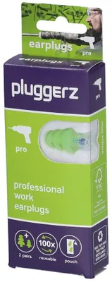 Produktbild von Pluggerz, Pro, Ohrstö psel, Grü n, 4 Stü ck