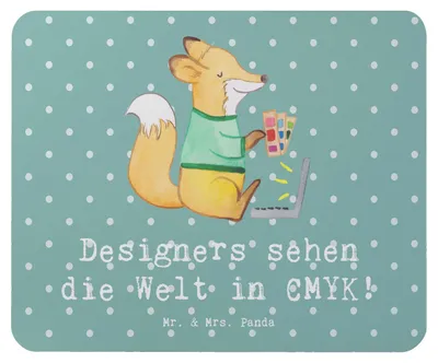 Produktbild von Mr. & Mrs. Panda Mauspad CMYK Designer - Meeresbrise - Geschenk, Farbprofile, Mouse Pad, Witz, computer, gummi, Spruch, Berufe, kreative Geschenke, Grafikdesign, Mousepad