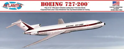 Produktbild von Plastikmodellbausatz ATLANTIS Models Airplane 1:96 Boeing 727 Boeing Prototype Markings  AMCA6005
