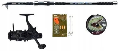 Produktbild von JAXON Tenesa Carp Karpfen Angelset Rolle Schnur Haken