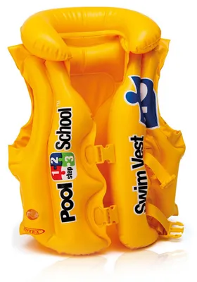Produktbild von Intex Deluxe Swim Vest Pool School Step 2, Gelb, Schwimmweste, Abbildung, Vinyl, 3 Jahr(e), 6 Jahr(e)