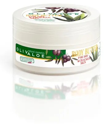 Produktbild von OLIVALOE 00168 - Körperbutter für trockene & rissige Haut 200ml, Naturkosmetik