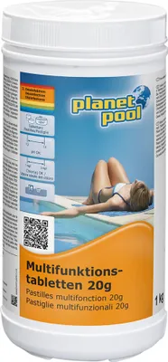 Produktbild von Planet Pool - Langzeit-Multifunktions-Tabletten 20 g, 1 kg