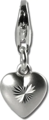 Produktbild von SilberDream Charm Schmuck Armband Anhänger Herz 925 Echt Silber FC504