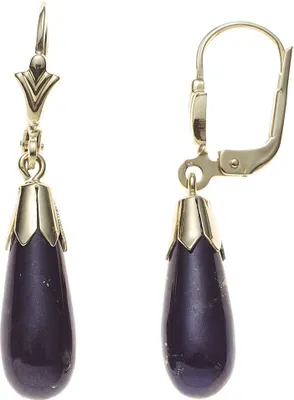 Produktbild von Boutons Ohrringe Ohrhänger mit Lapis-Lazuli Tropfen blau 333 Gold Damen