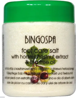 Immagine prodotto di BINGOSPA Sali da bagno per i piedi alla ippocastano 550 g