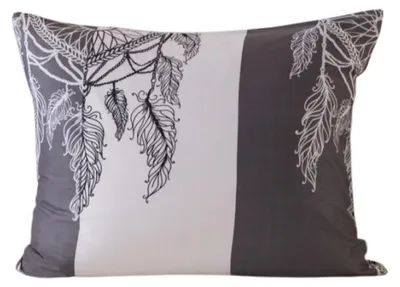 Obrázok produktu pre Obliečka na vankúš z mikrovlákna TIRSO 50x70 cm, šedo-biela