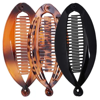 Produktbild von Bananen-Haarspangen für dickes Haar, Bananen-Haarspangen für dünnes Haar, Bananen-Haarspangen für Damen, Bananen-Haarspangen im Vintage-Stil, Bananen-Haarspangen für dickes Haar