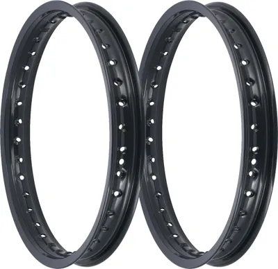 Produktbild von Set: 2x Felge 1,6 x 16" Alufelge Dunkelgrau beschichtet - für Simson S50, S51, KR51 Schwalbe, SR4