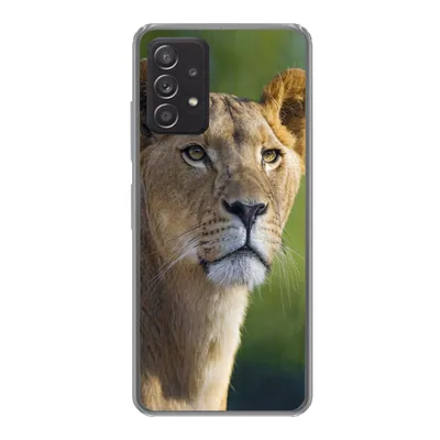 Produktbild von MuchoWow® Handyhülle Schutzhülle Hülle für Samsung galaxy a73 Porträt - Löwe - Wild Silikon Softcase Handy Hülle - Handyhülle