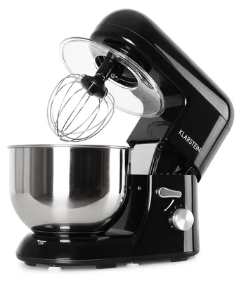 Produktbild von Klarstein Küchenmaschine, Knetmaschine mit 5L Schüssel, 2000W Profi Küchenmaschine mit Knethaken und Schneebesen, Universal Küchenmaschine mit 6 Stufen, Teigmaschine zum Rühren, Kneten und Aufschlagen