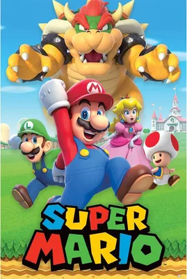 Produktbild von Super Mario - Poster - Character Montage