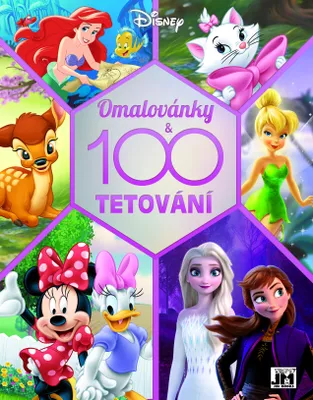 Obrázek produktu pro 100 tetování s omalovánkami Disney holky