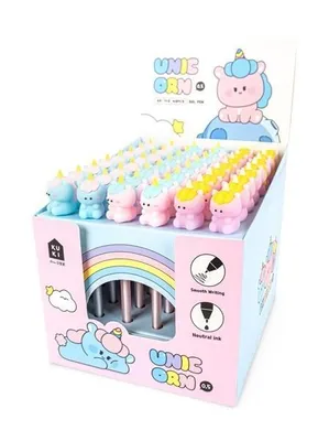 Image de Stylo gel Licorne soyeuse (48pcs)
