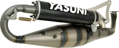 Immagine prodotto di Sistema di scarico Yasuni Carrera 16 in carbonio per Minarelli orizzontali, Yamaha Aerox Cat, Aprilia SR Racing LC Malaguti F12 Phantom AC Neos MBK Nitro Jog RR WWW