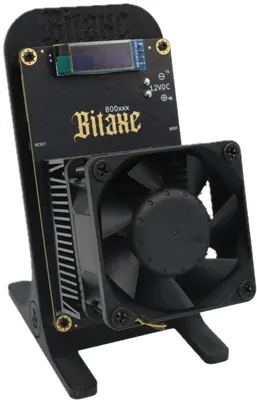 Immagine prodotto di Bitaxe GT800 – Supporto e spina UE inclusi – Bitcoin Miner 2,4 TH/s – Solo Miner – Nero