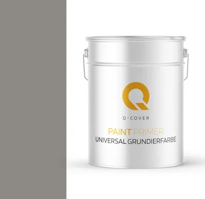Produktbild von Universal Grundierfarbe | Grundiermittel für Innen Außen | Acrylat Dispersion | Betongrau 10L