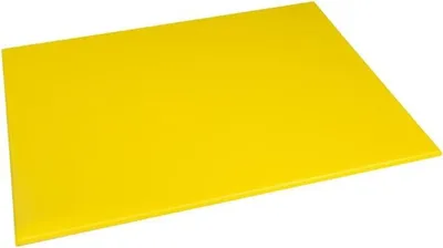 Produktbild von Hygiplas Schneidebrett groß aus Polyethylen in gelb für Geflügel