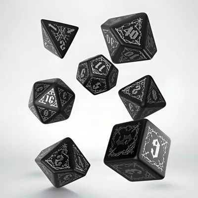 Image de Jeu de dés noir et argent Bloodsucker (7)