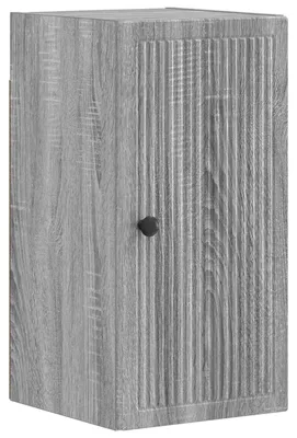 Imagen del producto de Armario de pared para baño, color Sonoma gris, 30 x 31 x 59 cm