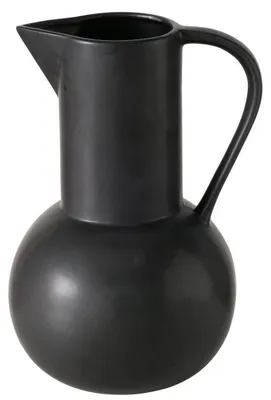 Produktbild von Boltze Dekovasen "Zuky" aus Keramik in schwarz H25cm, Vase