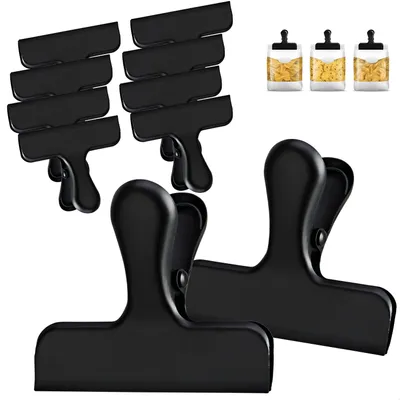 Produktbild von Wilhelm Sell® 10x Verschlussklammern - Edelstahl Verschlussclips - 7,5 cm