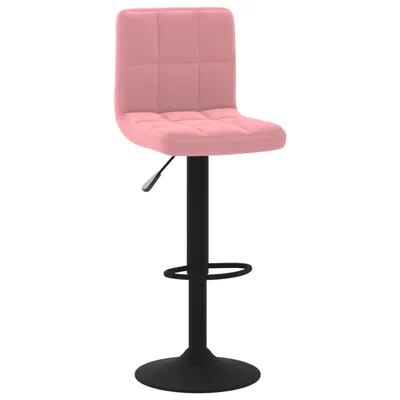 Image de vidaXL Tabouret de bar en velours rose