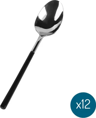 Image de Cuillère à café Bama Nara Silver - Black - 12 pièces