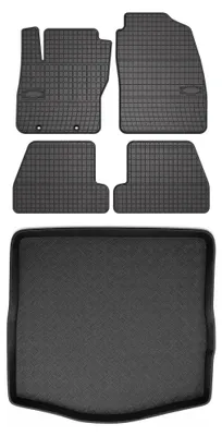 Obrázek produktu pro Gumové autokoberce SolidPRO + vana kufru pro: Ford Focus MK2 2005-2011 sedan 5 ks