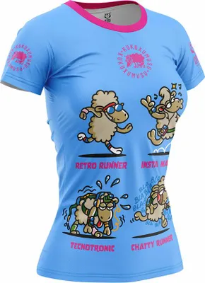 Obrázek produktu pro Tričko s krátkým rukávem Otso Kukuxumusu Runners, modré, dámské, velikost M