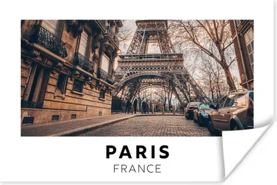 Produktbild von MuchoWow® Poster Frankreich - Paris - Eiffelturm 90x60 cm - Schlafzimmer