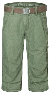 Produktbild von Timezone Feine 3/4 Chino Caprihose mit Gürtel und Muster Größe: 30W