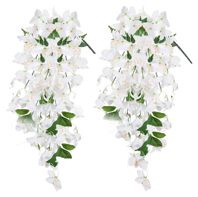 Produktbild von Stück künstliche Bougainvillea Speetabilis zum Aufhängen, UV-beständig, realistische Kunstblume, für Hochzeiten, Partys, drinnen und draußen, Garten, Hof, Wanddekoration, künstliche Blüten