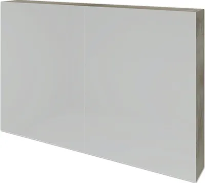 Produktbild von Spiegelschrank Sanox 100 x 12 x 65 cm grain oak 2-türig doppelt verspiegelt