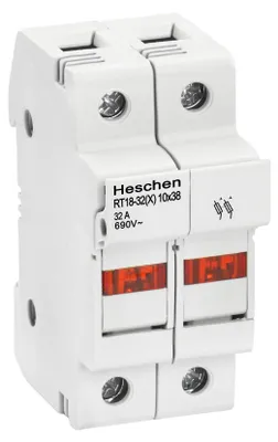 Sicherungshalter RT18-32(X) 2P 32A AC690V für 10x38mm Sicherungen DIN