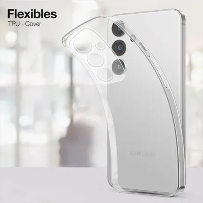Produktbild von Handyhülle für Samsung Galaxy S25+ Hülle Transparent Flexibel Elastisch Case Cover Backcover Schutzhülle