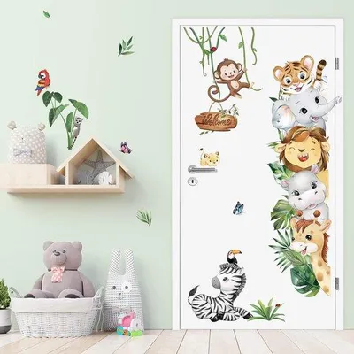Productafbeelding van Famanu Wandstickers, jungle dieren - 2 vellen