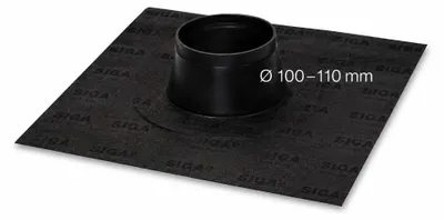 Produktbild von Siga Fentrim Manschette black Ø100–110 mm für Rohrdurchdringungen und Leerrohre