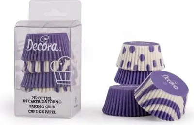 Image de Gobelets en papier FIOLETOWA FANTAZJA 50x32 mm DECORA 75 pcs