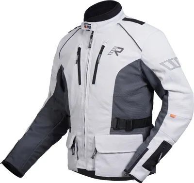 Zdjęcie produktu dla Tekstylna kurtka motocyklowa Rukka AirTacama, jasnoszary/antracytowy, 54