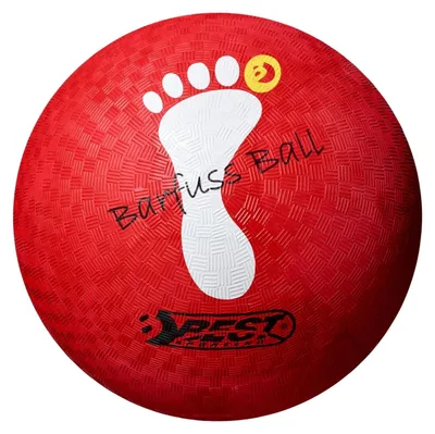Produktbild von Best Sporting Barfuß Fußball I Leichter Ball Größe 5 I roter Sportball I hochwertiger Kickball I Kinder Spielball aus Soft-Gummi