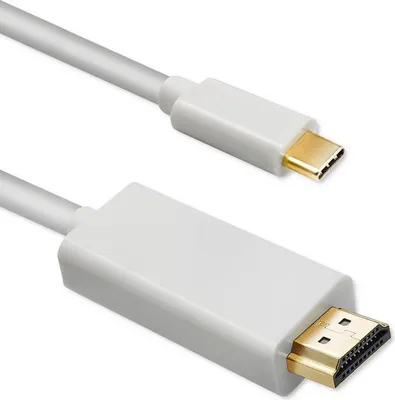 Immagine prodotto di Qoltec Cavo HDMI USB-C, 1, BiaÅ'y (50
