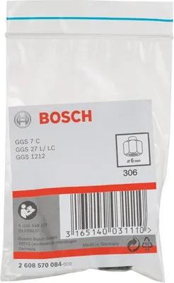 Produktbild von Spannzange mit Spannmutter, 6 mm, für Bosch-Geradschleifer