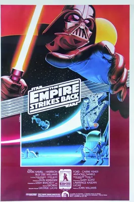 Produktbild von Star Wars Poster Empire Strikes back + Geschenkverpackung. Verschenkfertig!